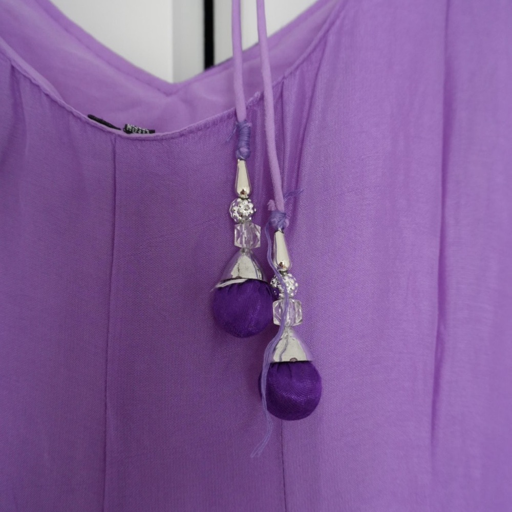 Only Purple Anarkali Kurta with Gold Embellishment - Picture 5 of 9